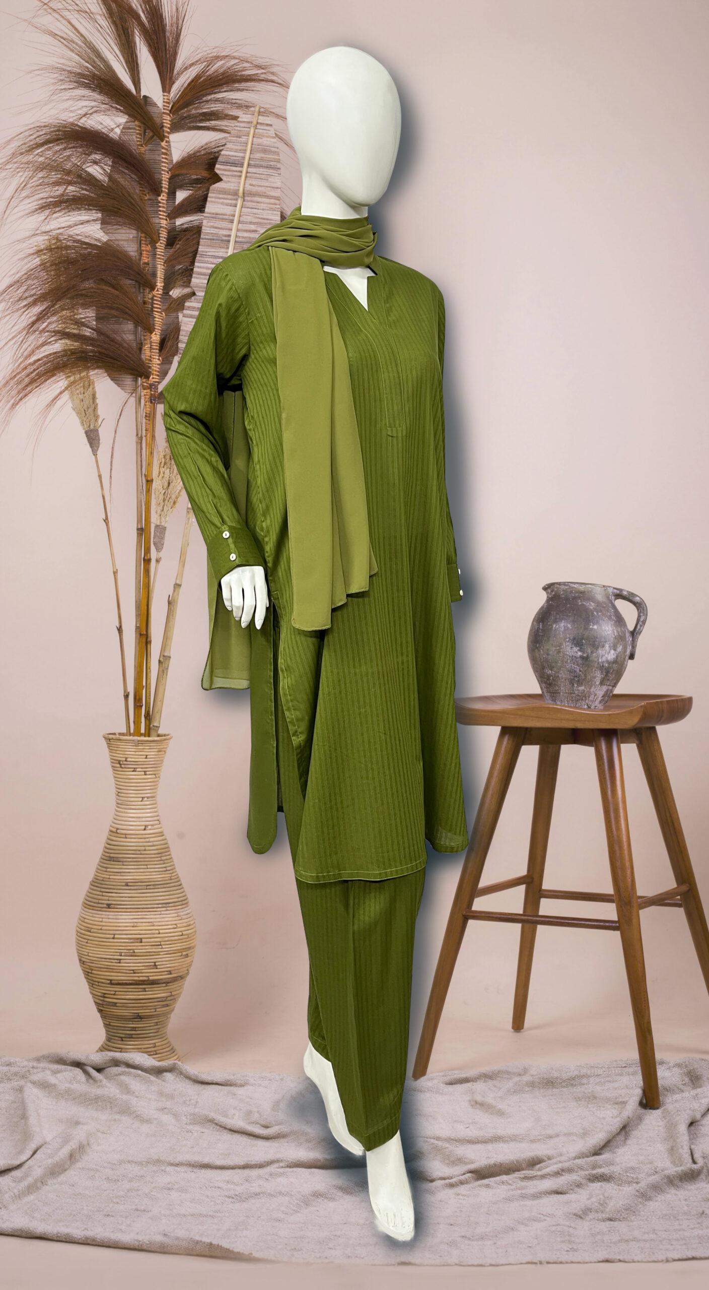 Green Stripes Co-ord